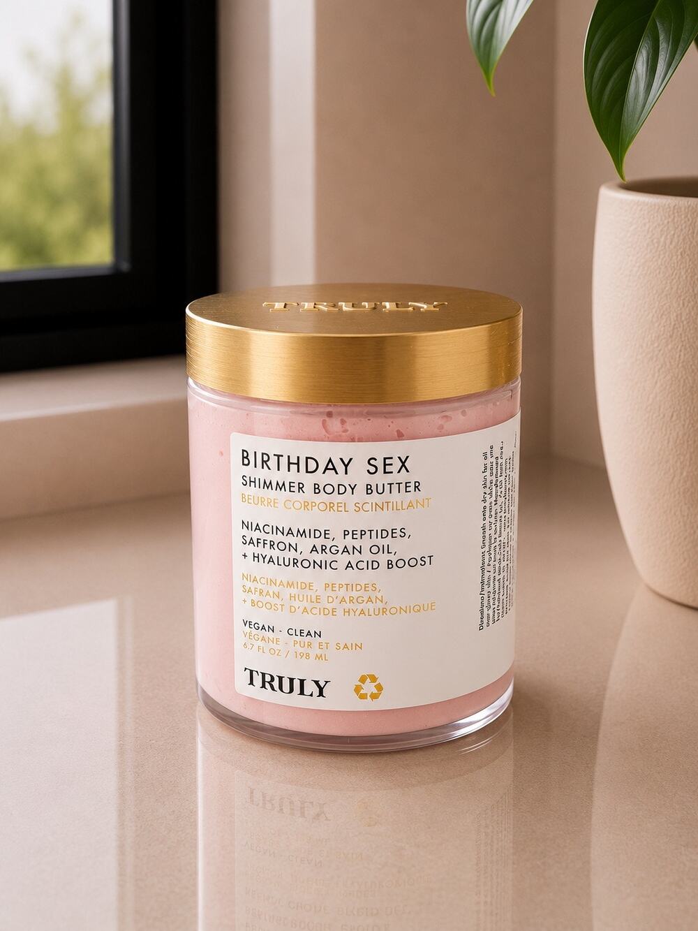 $36 New Truly Birthday Sex Shimmer Body Butter 6.7 oz 198mL Sealed Niacinamide